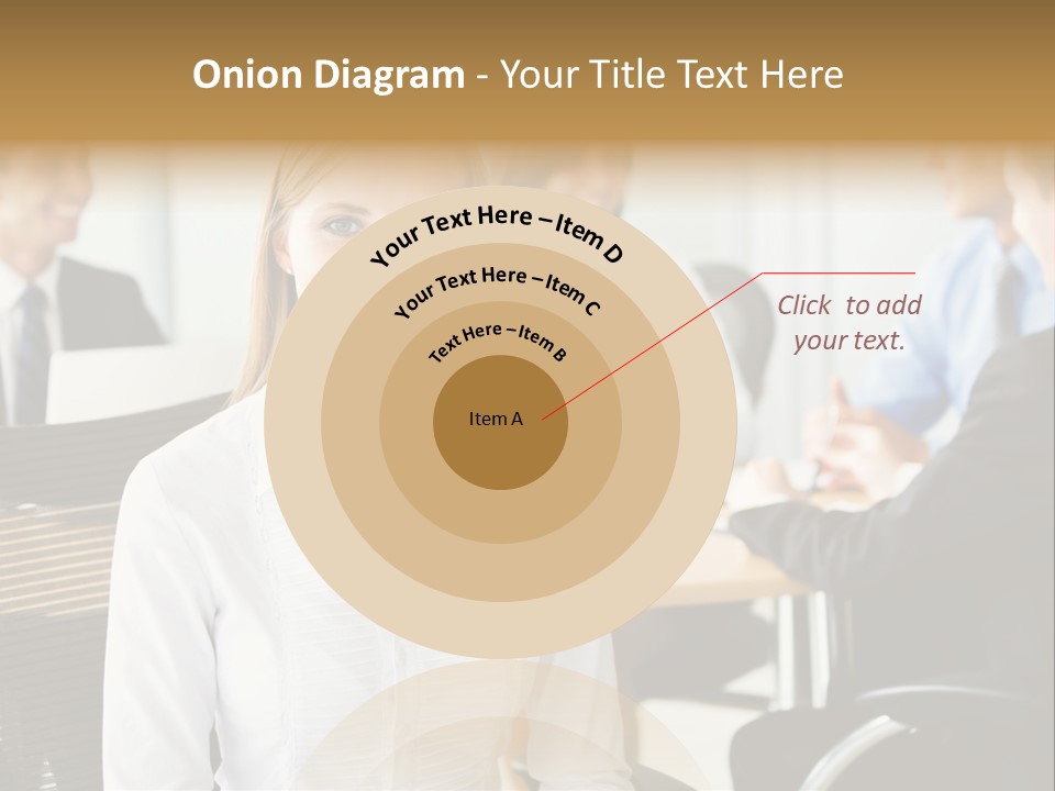 Mature Portrait Girl PowerPoint Template