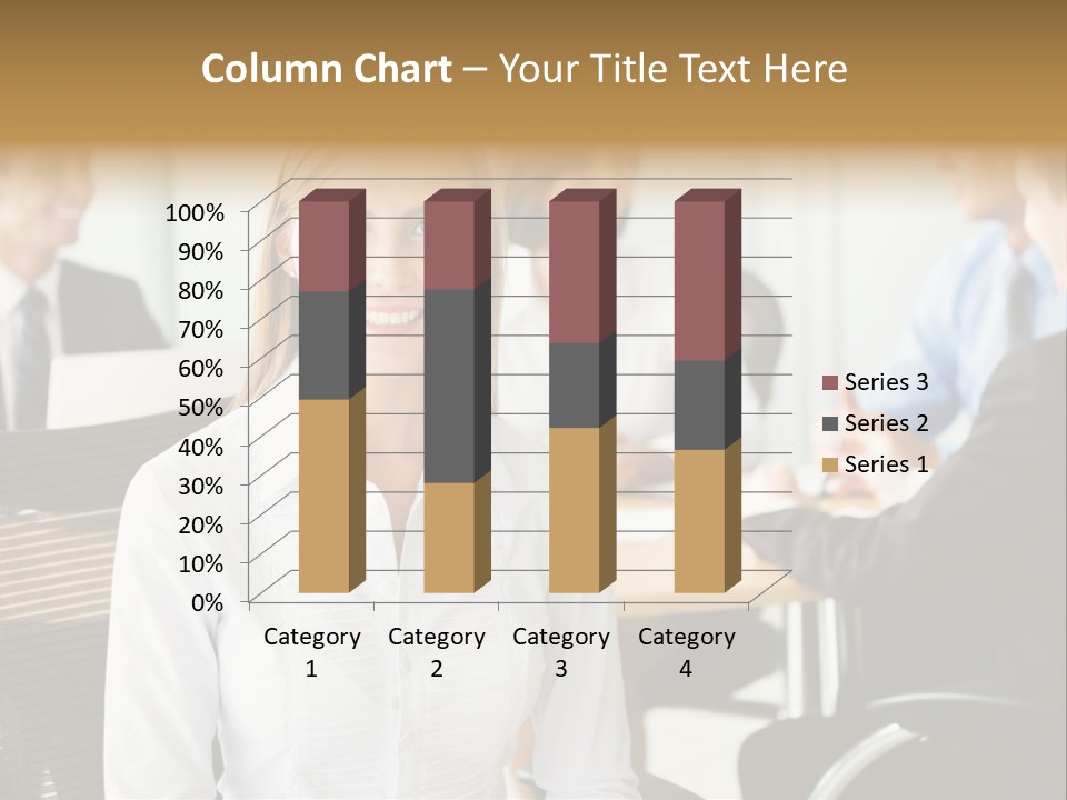Mature Portrait Girl PowerPoint Template