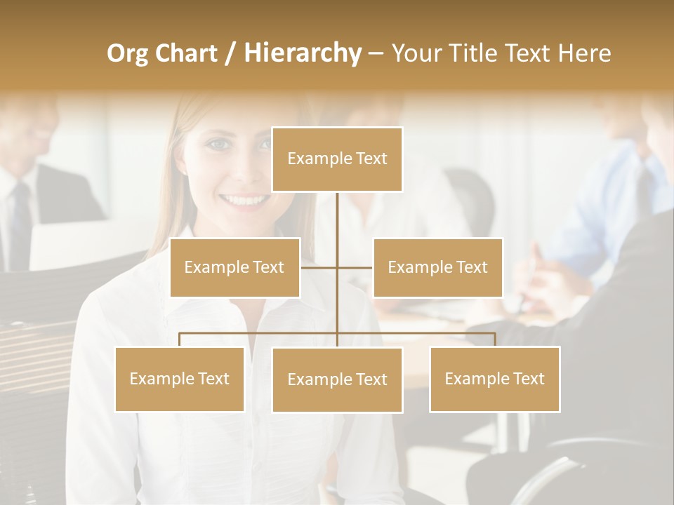 Mature Portrait Girl PowerPoint Template