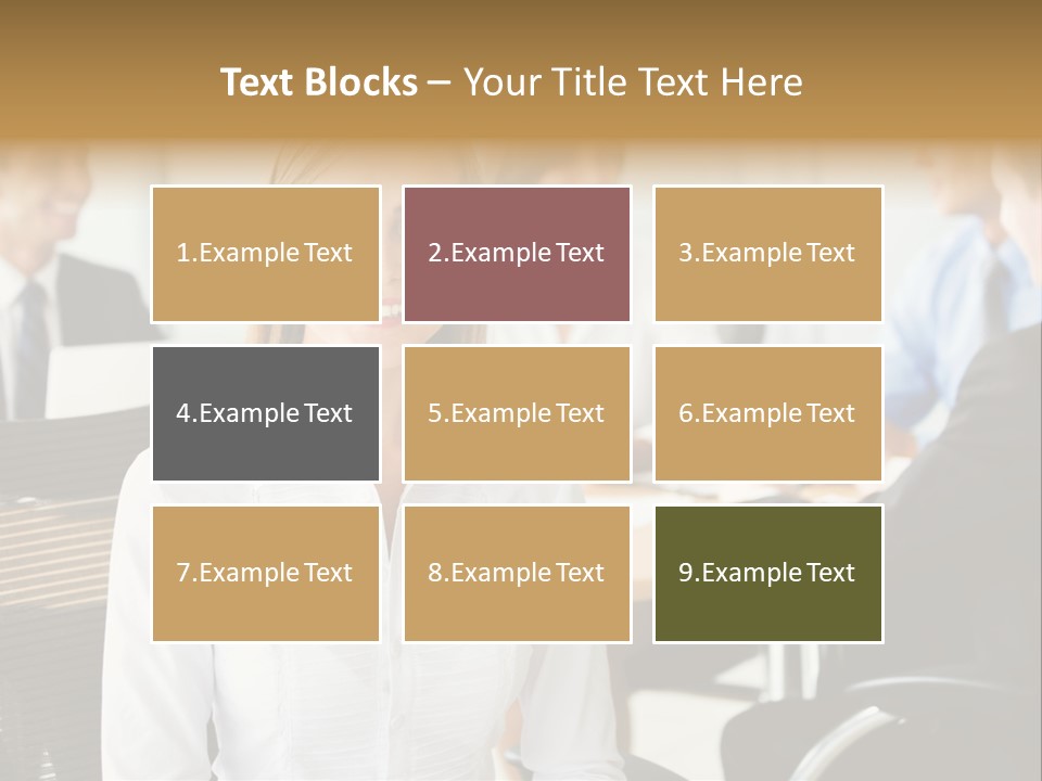 Mature Portrait Girl PowerPoint Template