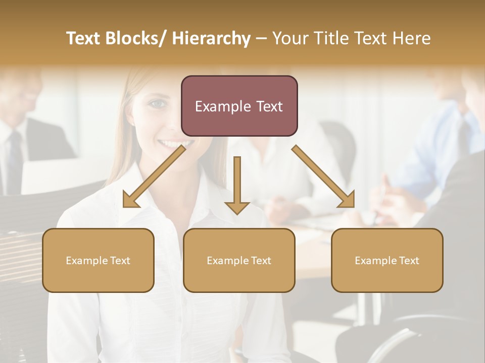 Mature Portrait Girl PowerPoint Template