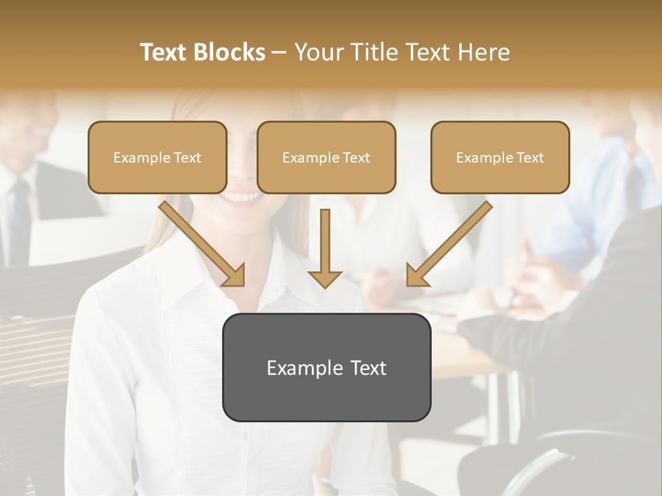 Mature Portrait Girl PowerPoint Template