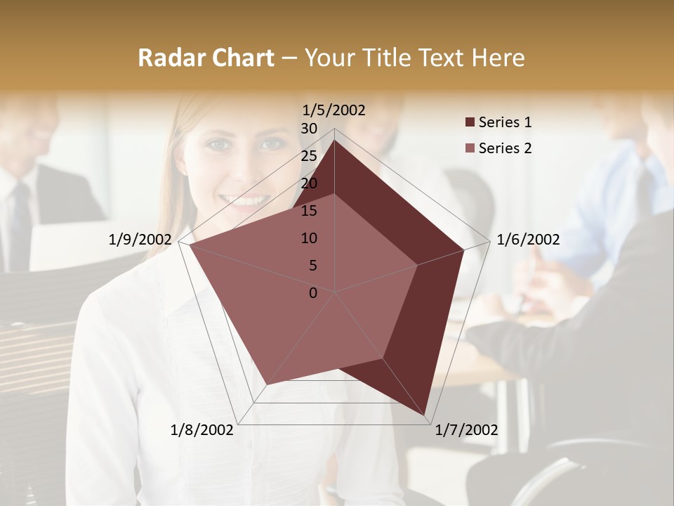 Mature Portrait Girl PowerPoint Template