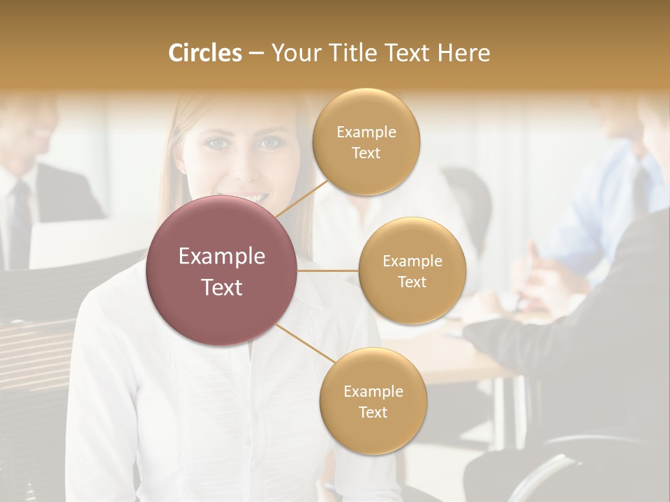 Mature Portrait Girl PowerPoint Template