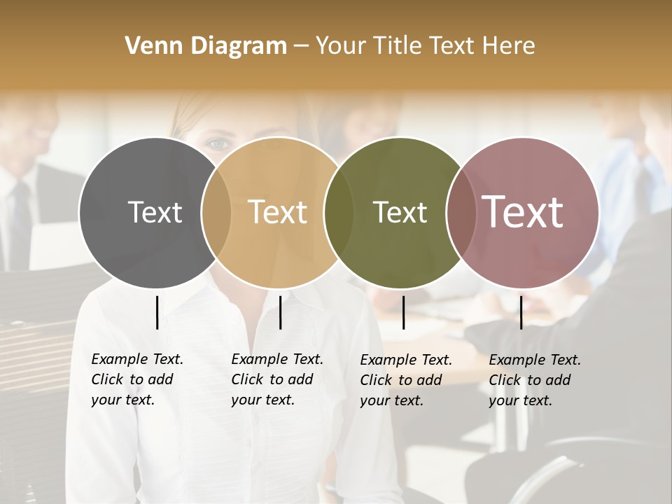 Mature Portrait Girl PowerPoint Template