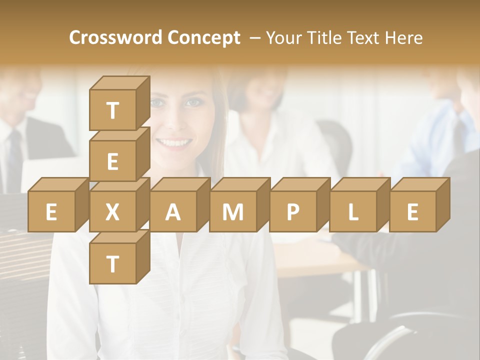 Mature Portrait Girl PowerPoint Template