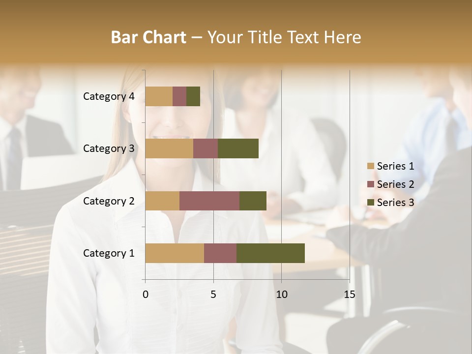 Mature Portrait Girl PowerPoint Template