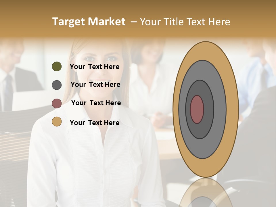 Mature Portrait Girl PowerPoint Template