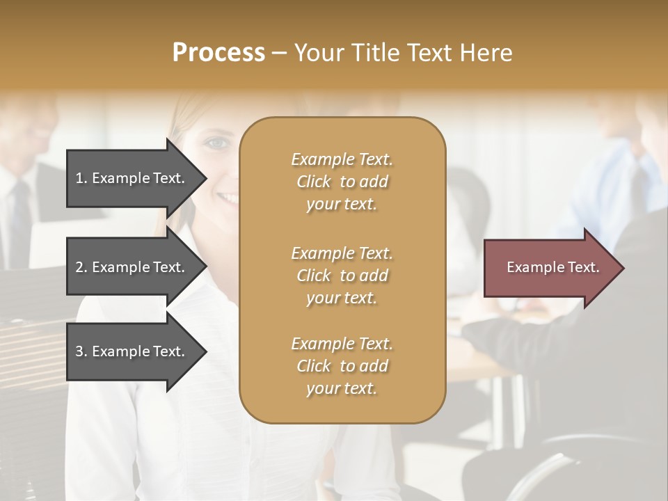 Mature Portrait Girl PowerPoint Template