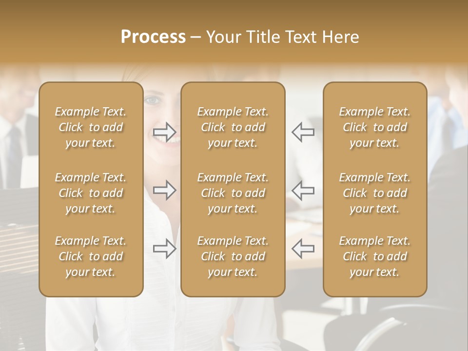 Mature Portrait Girl PowerPoint Template