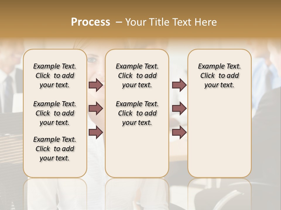 Mature Portrait Girl PowerPoint Template