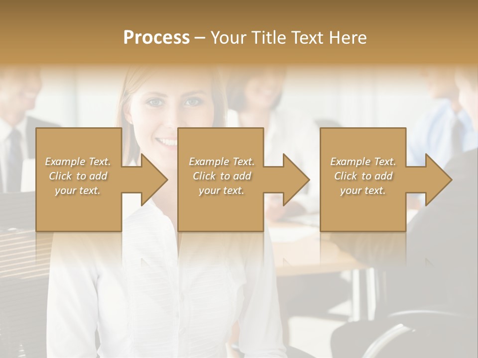 Mature Portrait Girl PowerPoint Template