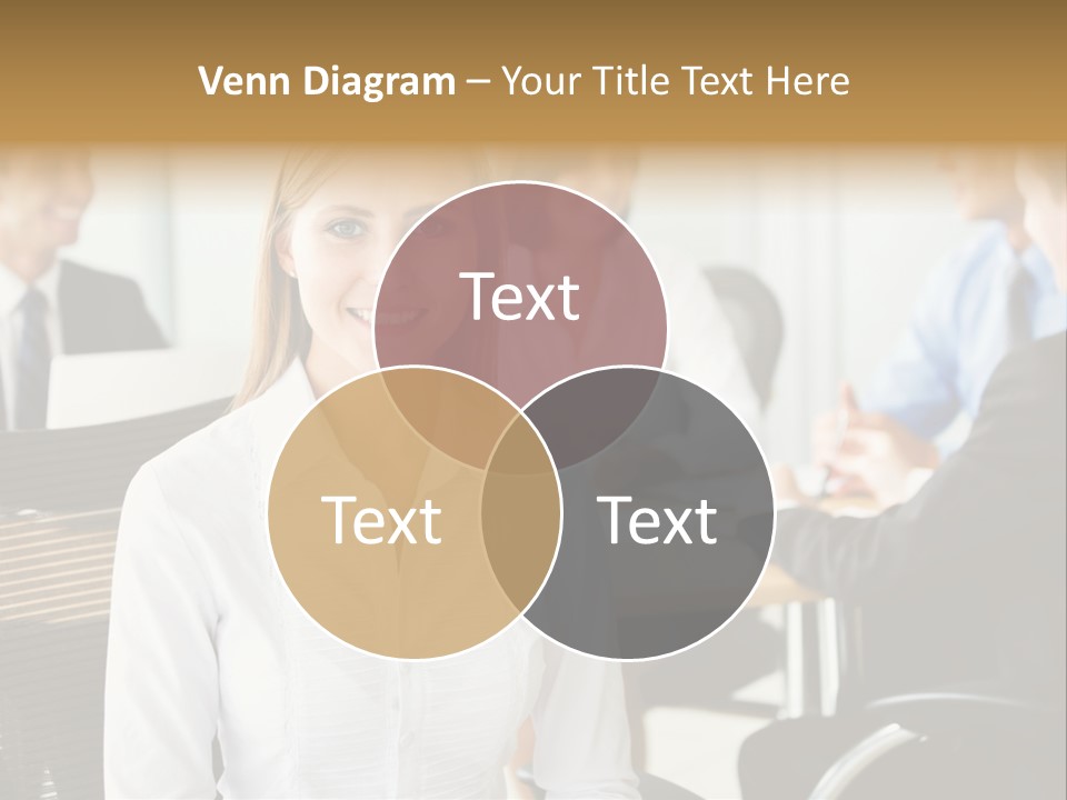 Mature Portrait Girl PowerPoint Template