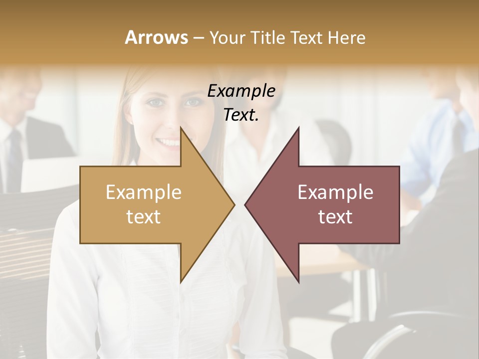 Mature Portrait Girl PowerPoint Template