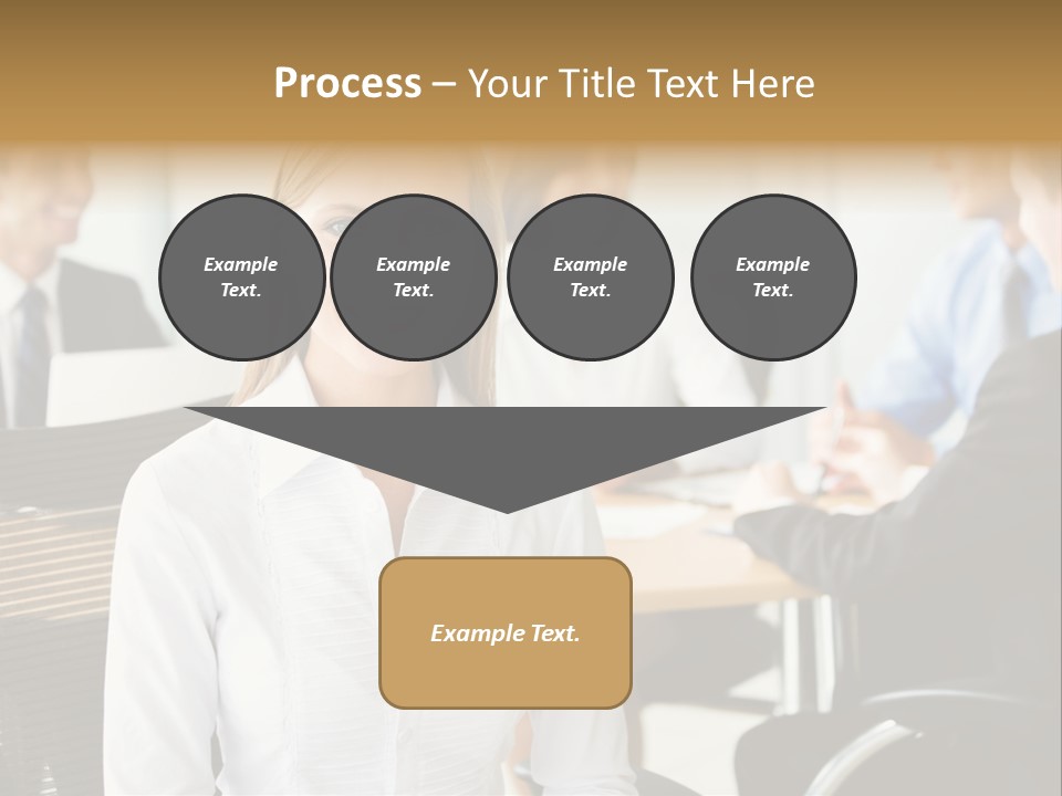 Mature Portrait Girl PowerPoint Template