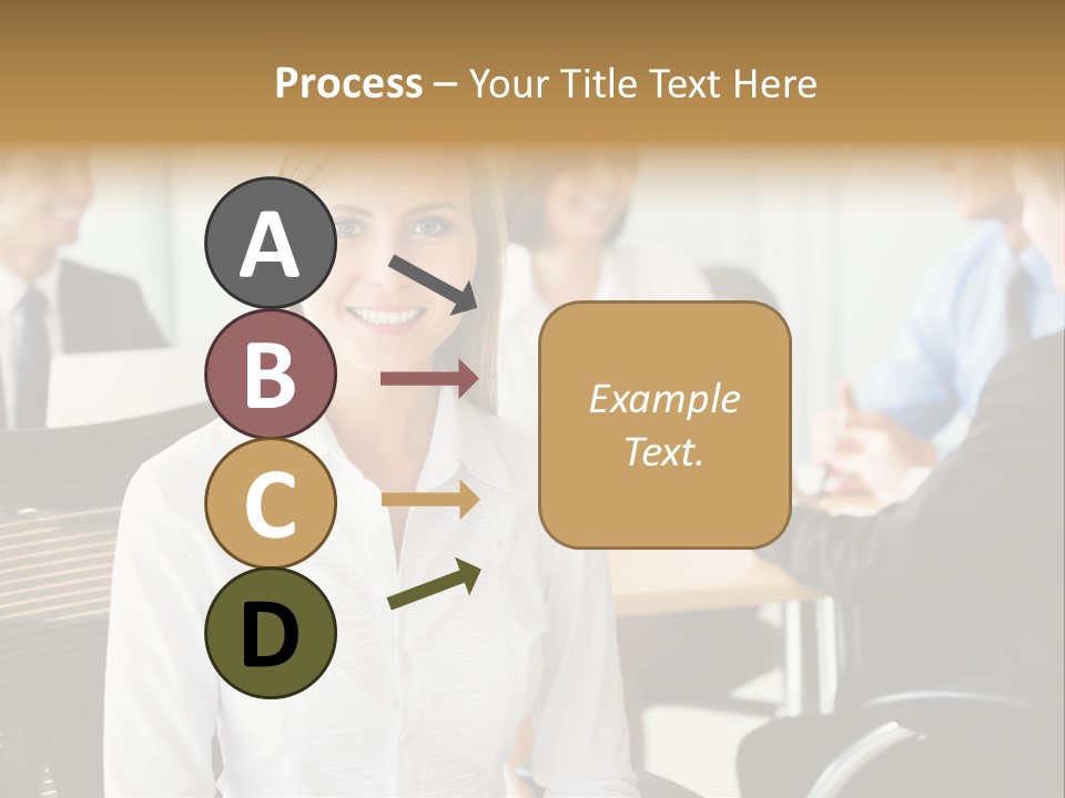 Mature Portrait Girl PowerPoint Template