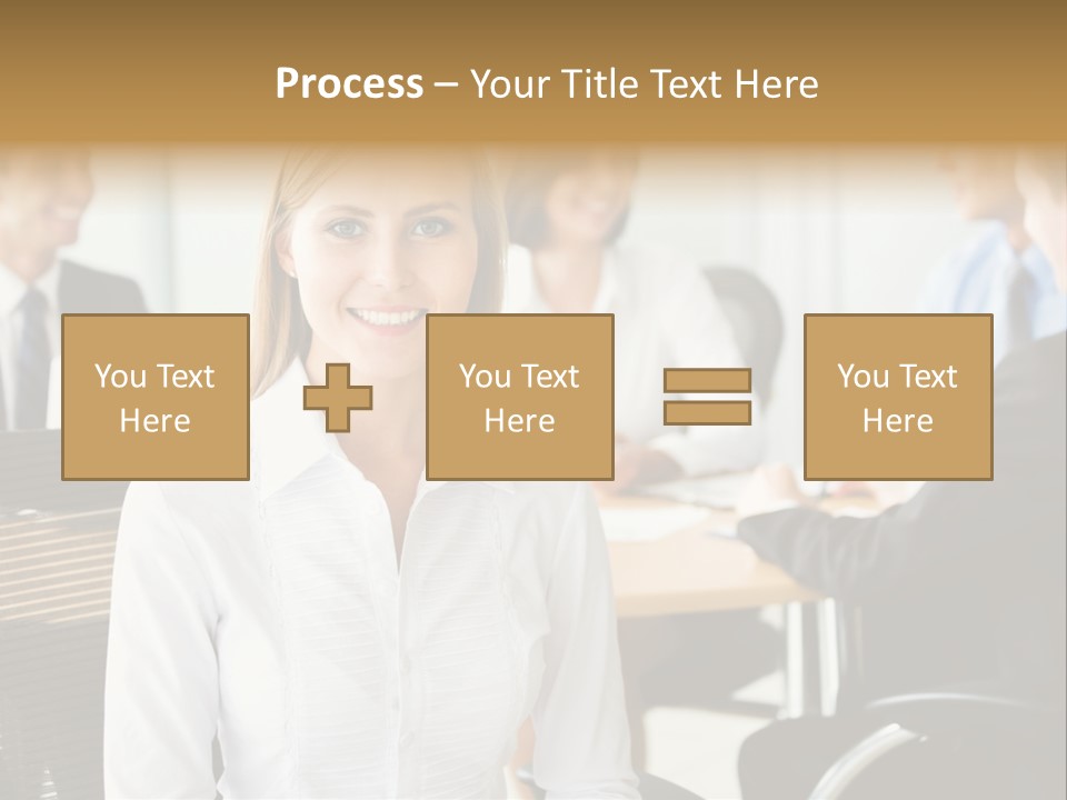 Mature Portrait Girl PowerPoint Template