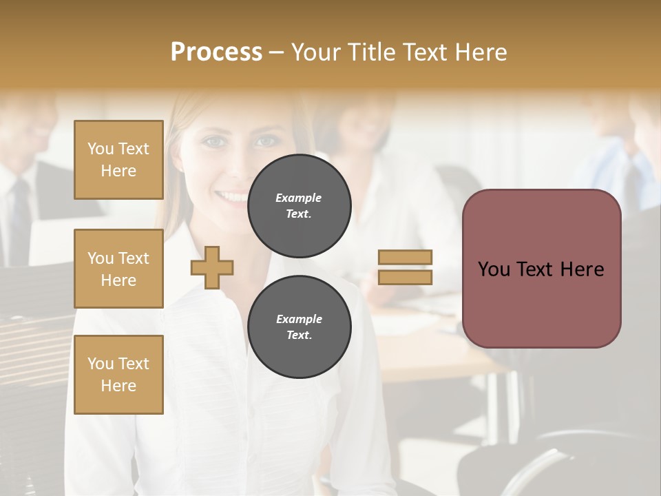 Mature Portrait Girl PowerPoint Template