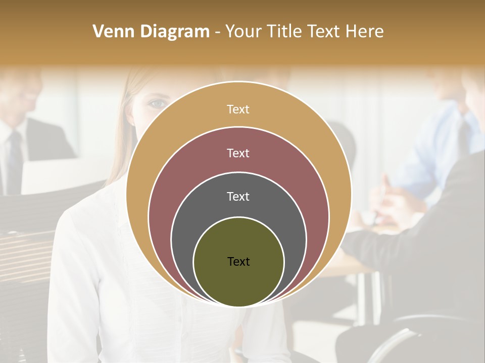 Mature Portrait Girl PowerPoint Template