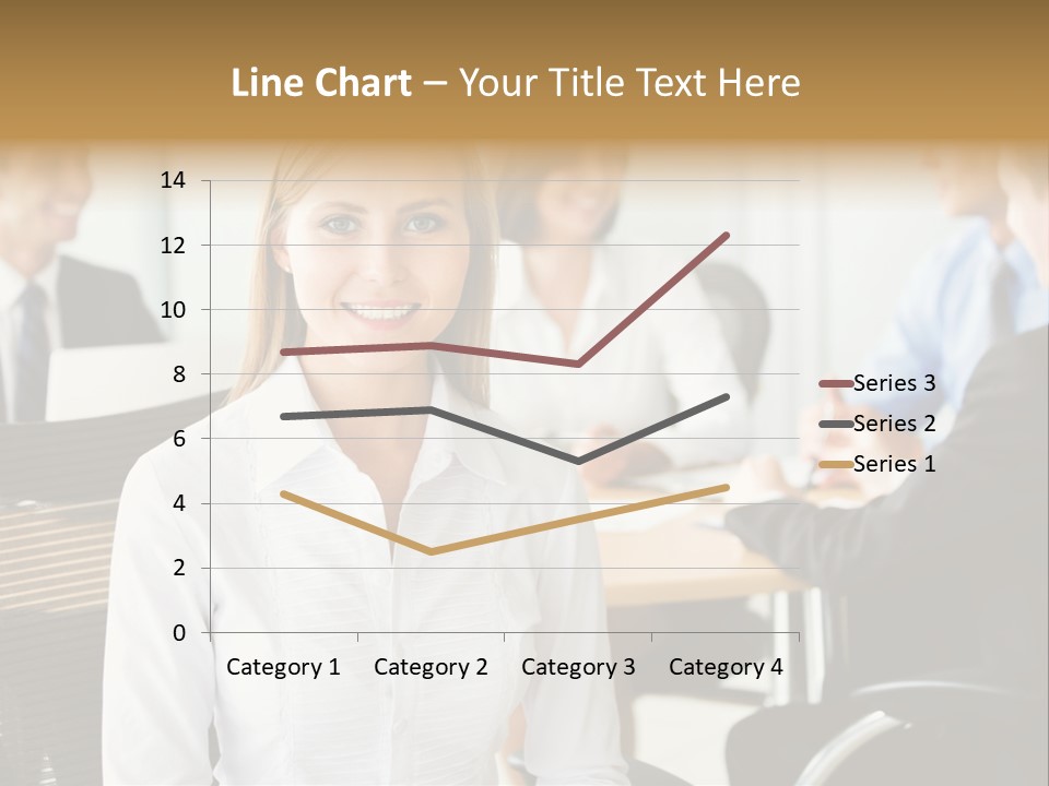 Mature Portrait Girl PowerPoint Template