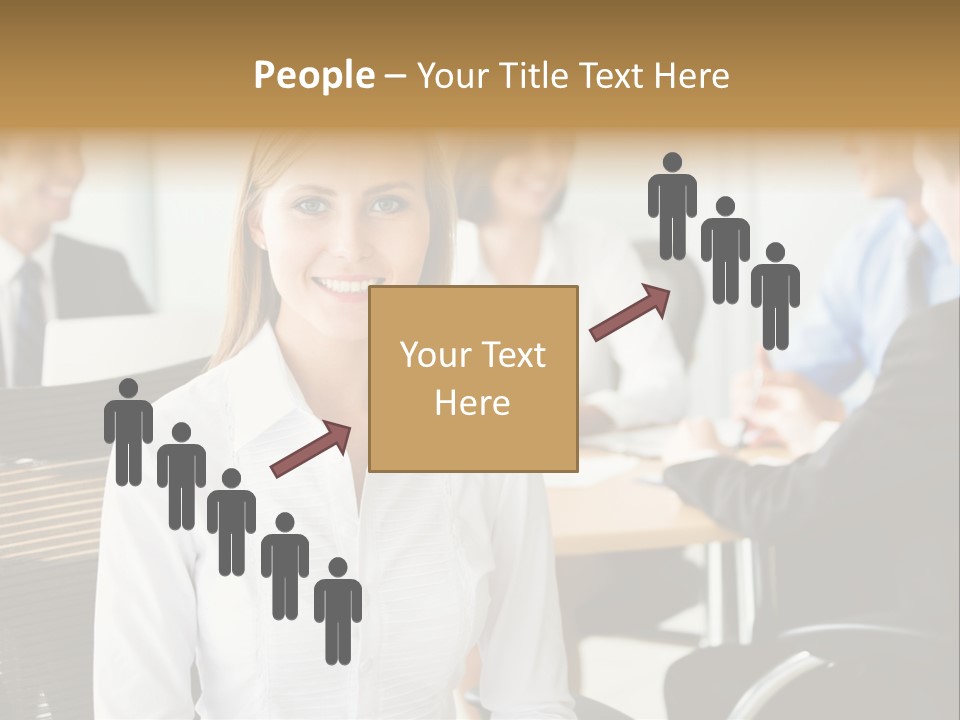 Mature Portrait Girl PowerPoint Template