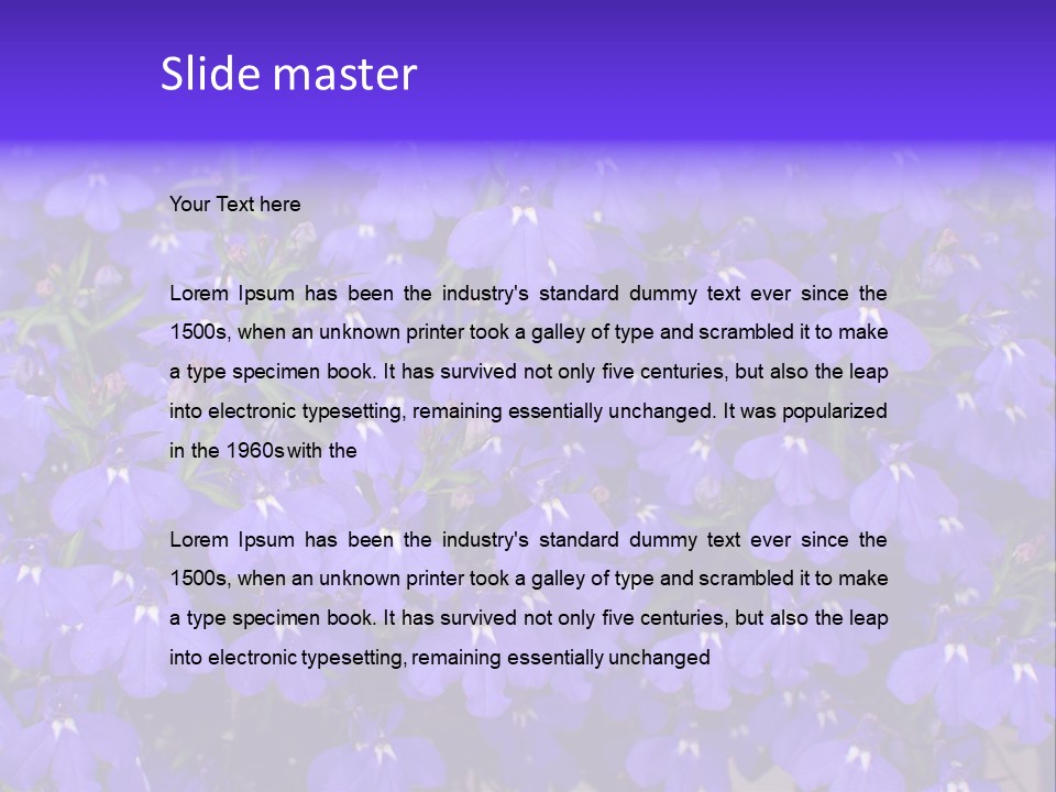 Background Garden Beauty PowerPoint Template