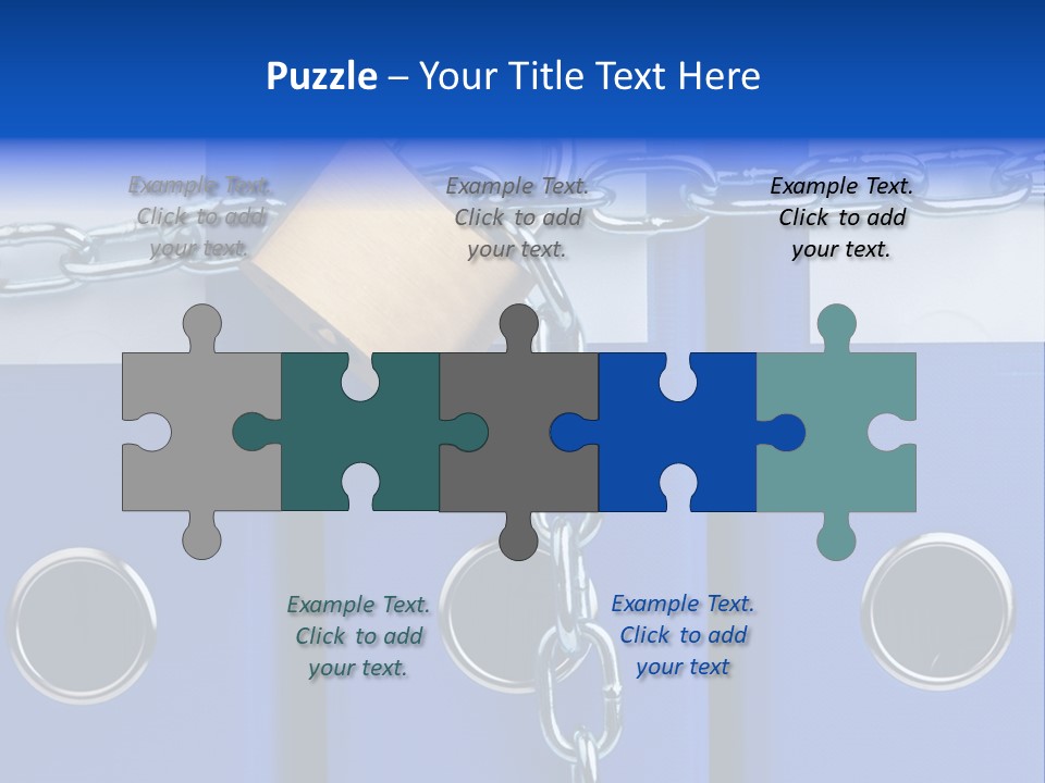 Confidential Theft Padlock PowerPoint Template