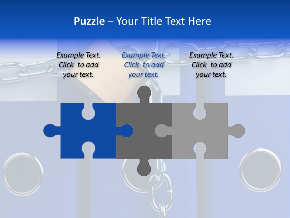 Confidential Theft Padlock PowerPoint Template