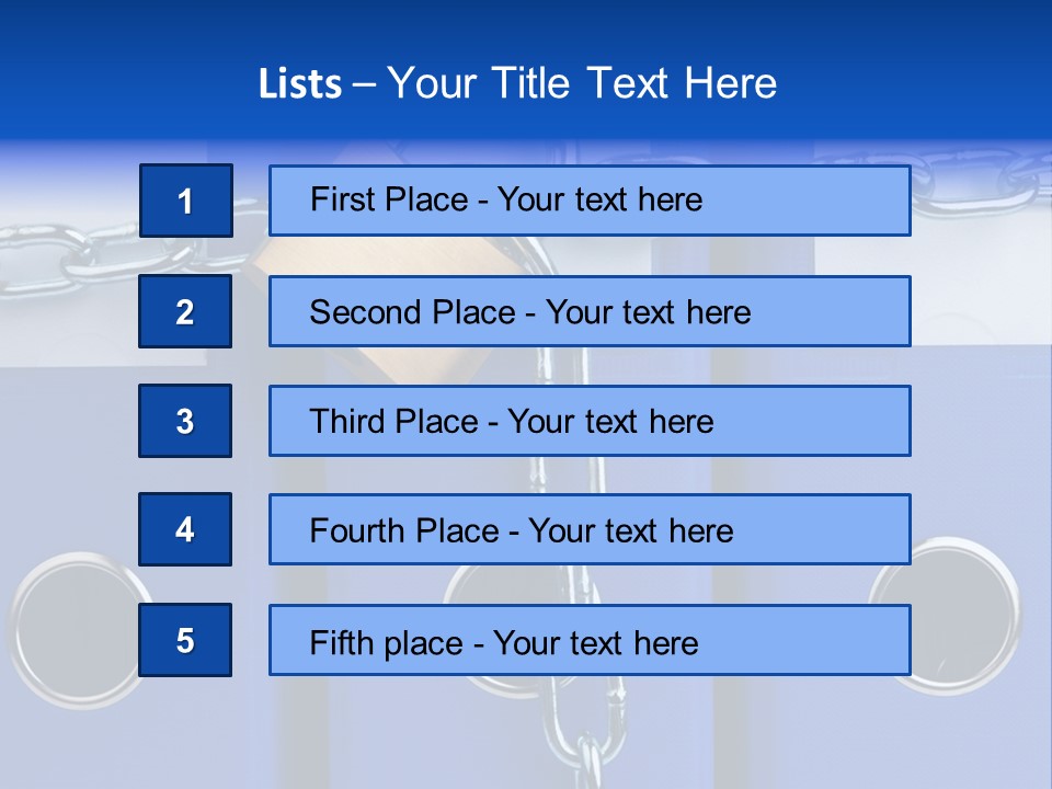 Confidential Theft Padlock PowerPoint Template