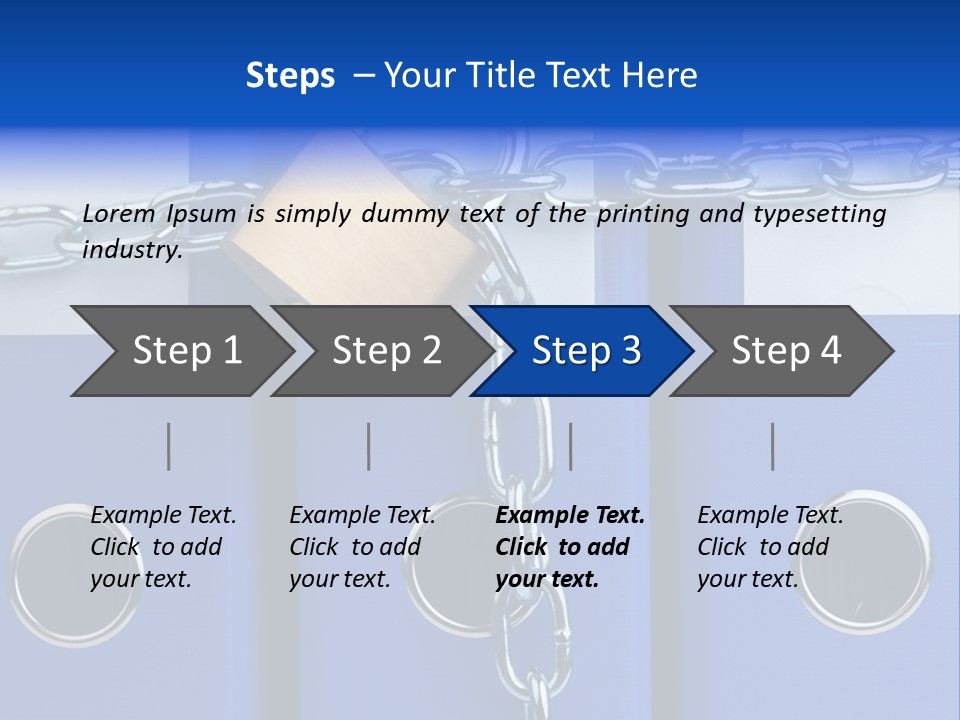 Confidential Theft Padlock PowerPoint Template