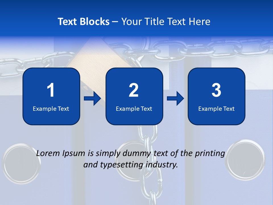 Confidential Theft Padlock PowerPoint Template