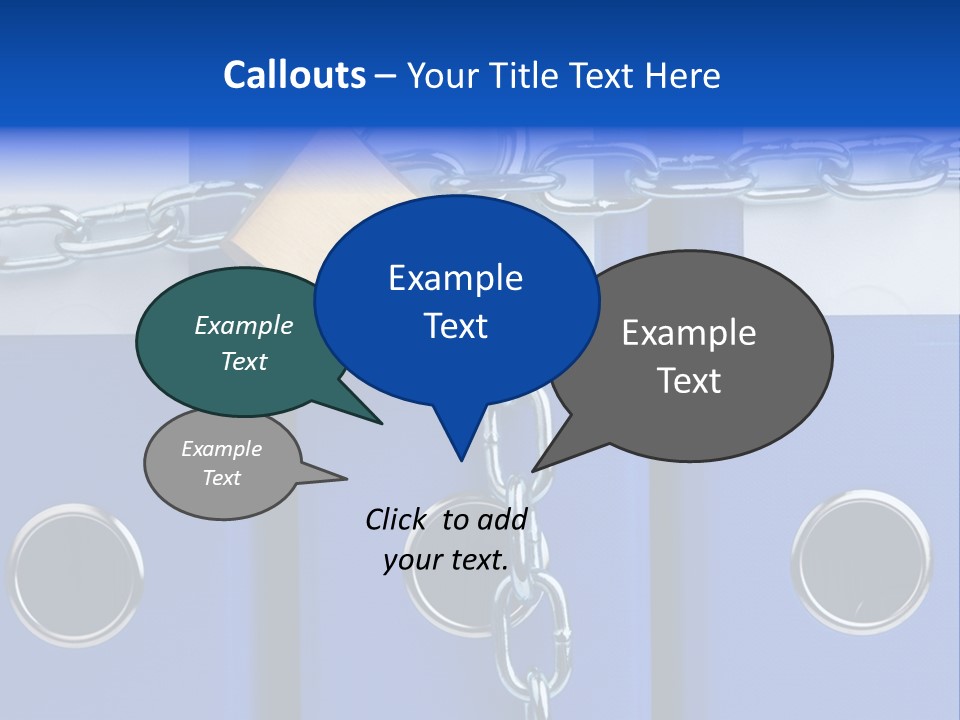 Confidential Theft Padlock PowerPoint Template