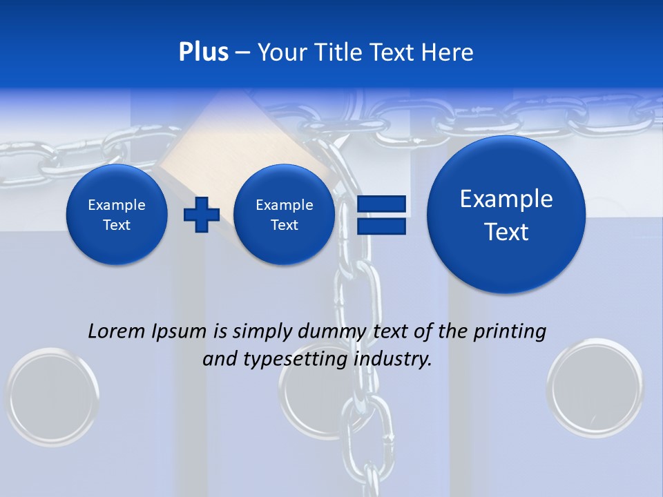 Confidential Theft Padlock PowerPoint Template