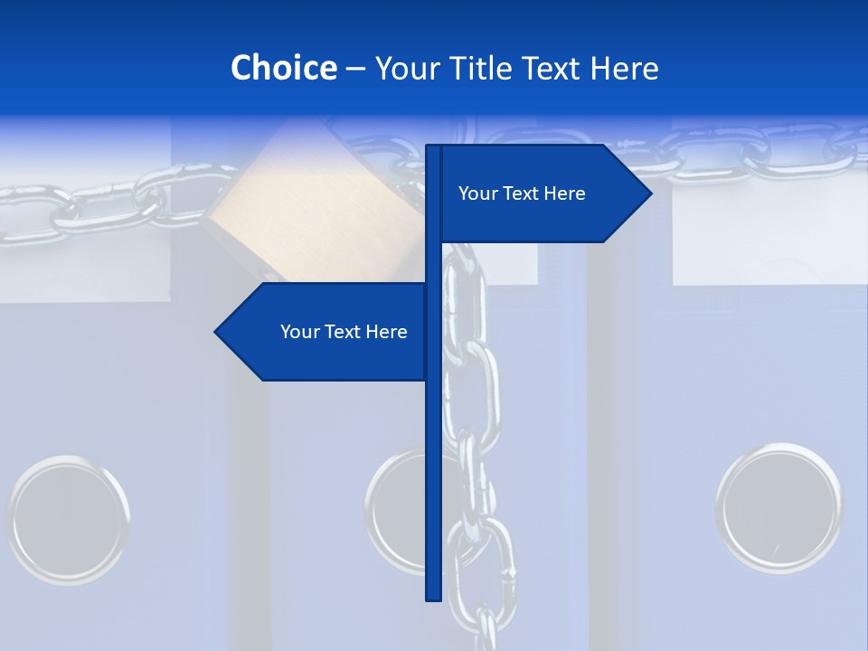 Confidential Theft Padlock PowerPoint Template