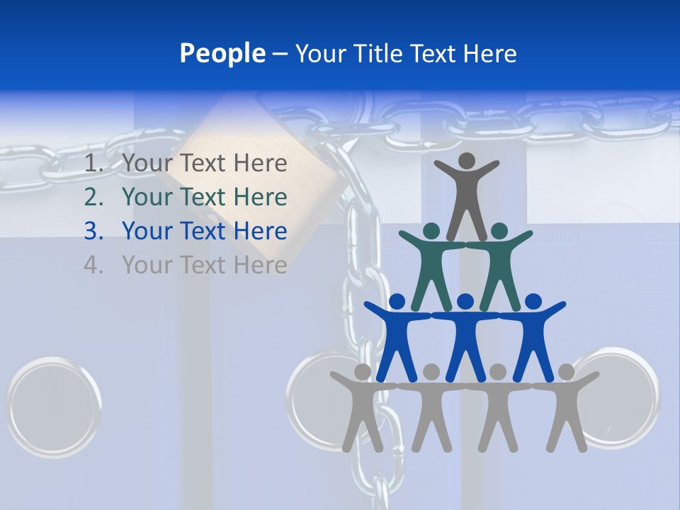 Confidential Theft Padlock PowerPoint Template