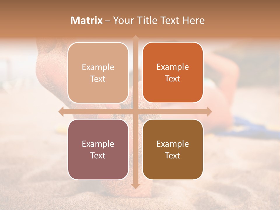 Sandy Water Tropical PowerPoint Template