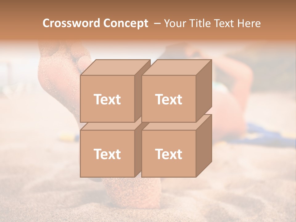 Sandy Water Tropical PowerPoint Template