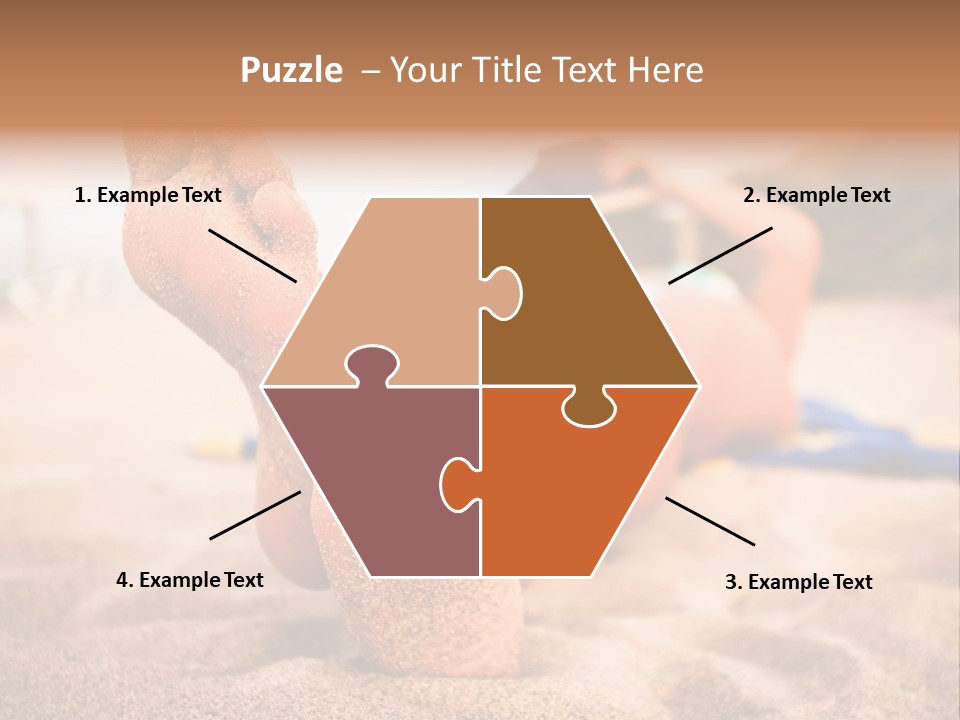 Sandy Water Tropical PowerPoint Template