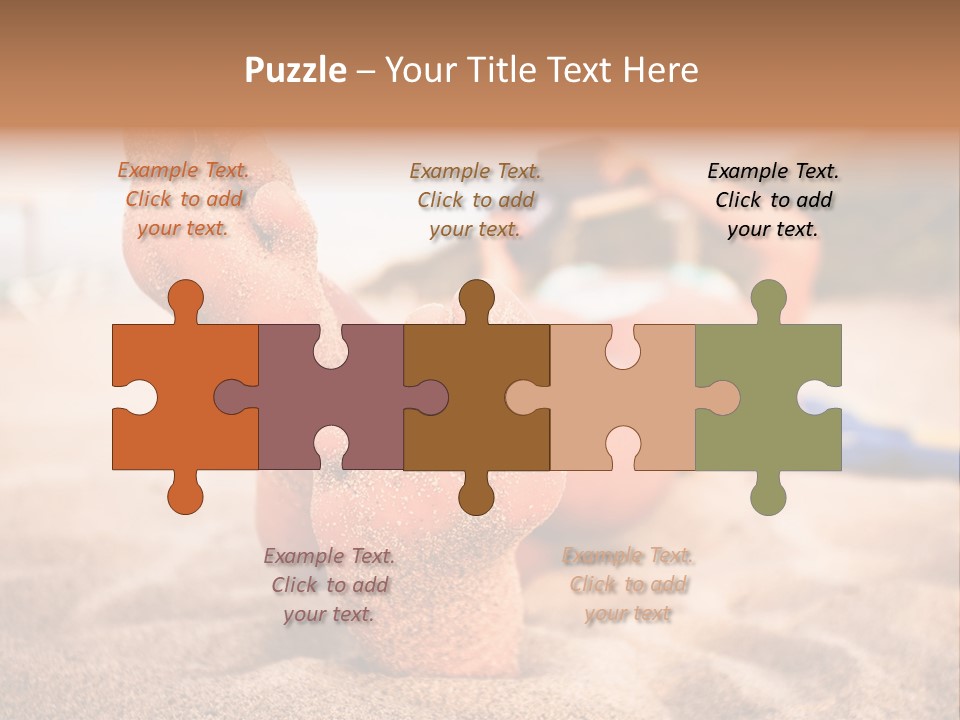 Sandy Water Tropical PowerPoint Template