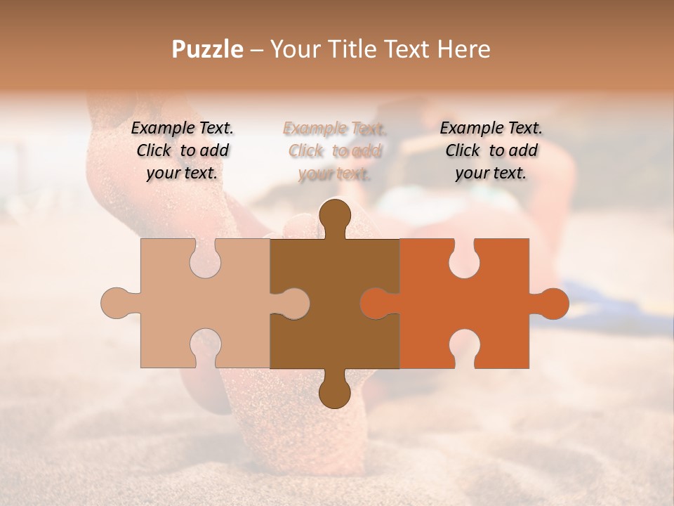 Sandy Water Tropical PowerPoint Template