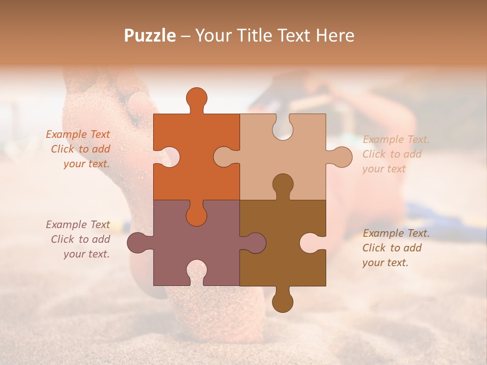 Sandy Water Tropical PowerPoint Template