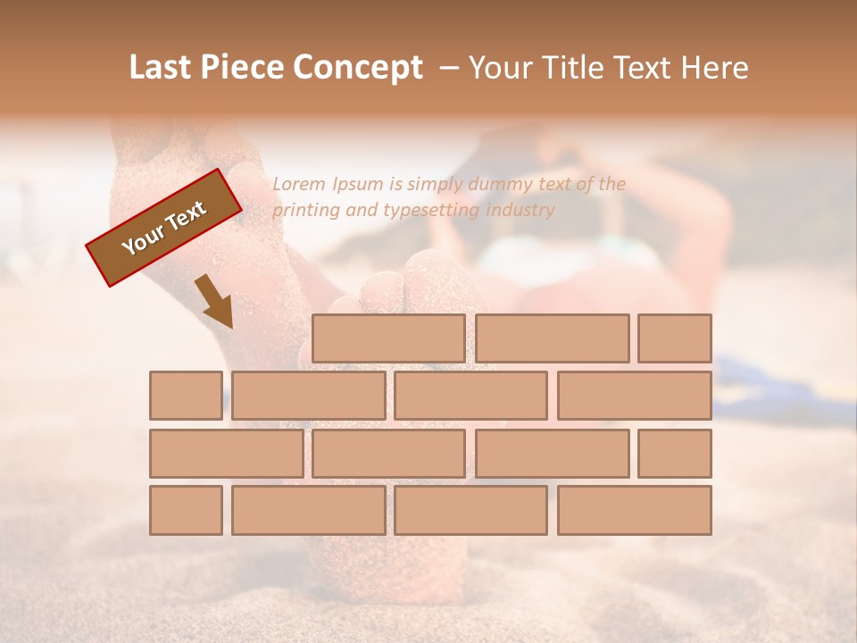 Sandy Water Tropical PowerPoint Template