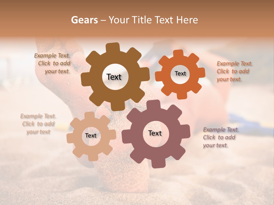 Sandy Water Tropical PowerPoint Template