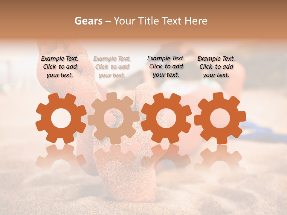 Sandy Water Tropical PowerPoint Template