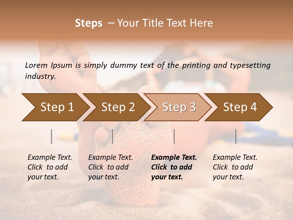 Sandy Water Tropical PowerPoint Template