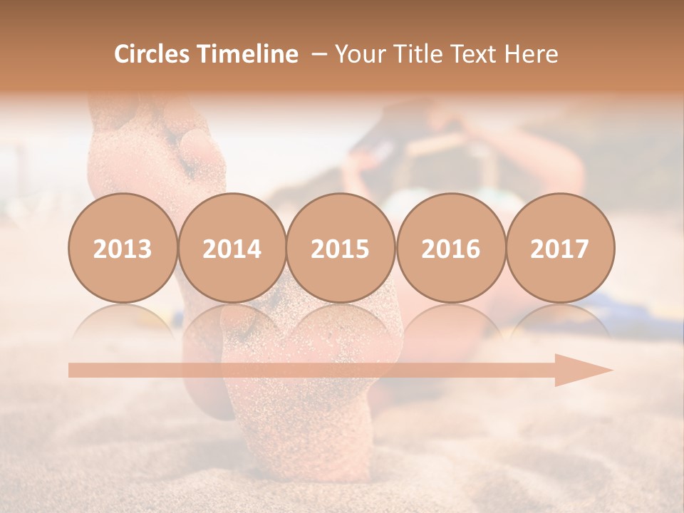 Sandy Water Tropical PowerPoint Template