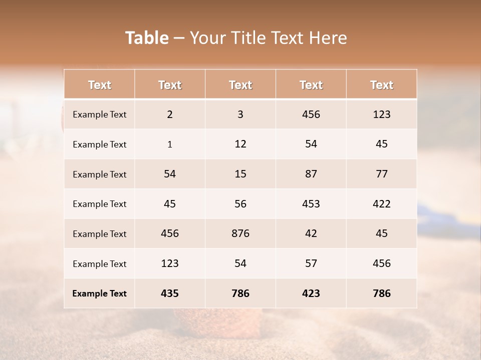 Sandy Water Tropical PowerPoint Template