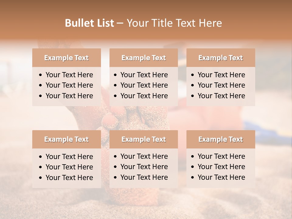 Sandy Water Tropical PowerPoint Template