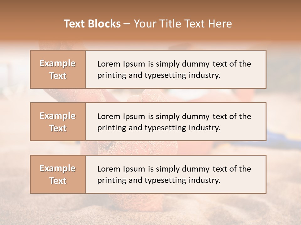 Sandy Water Tropical PowerPoint Template