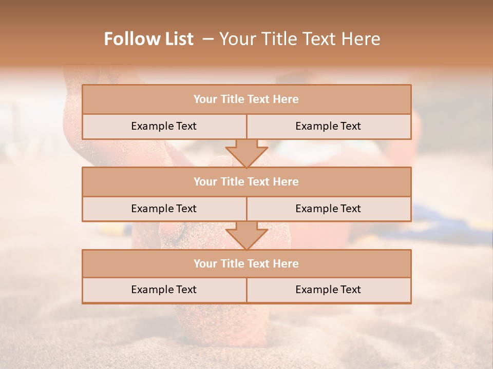 Sandy Water Tropical PowerPoint Template